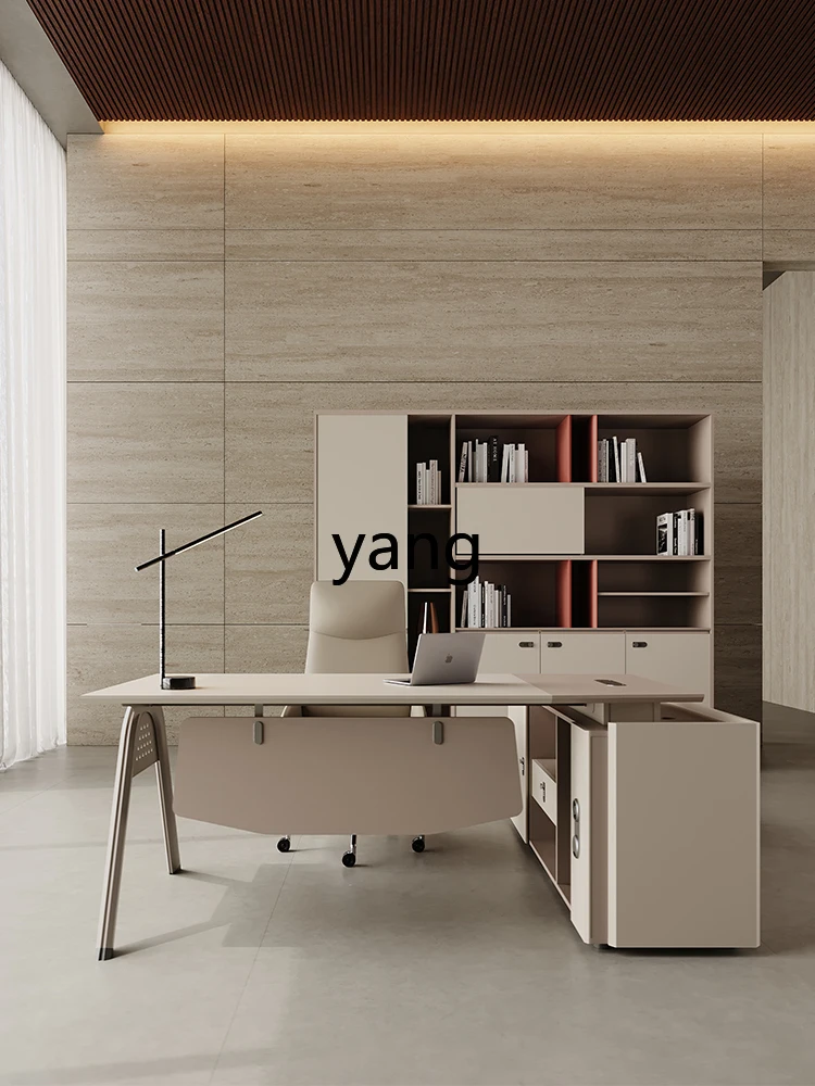 LH Simple Modern Executive Desk and Chair Combination Office Single Manager Desk Household