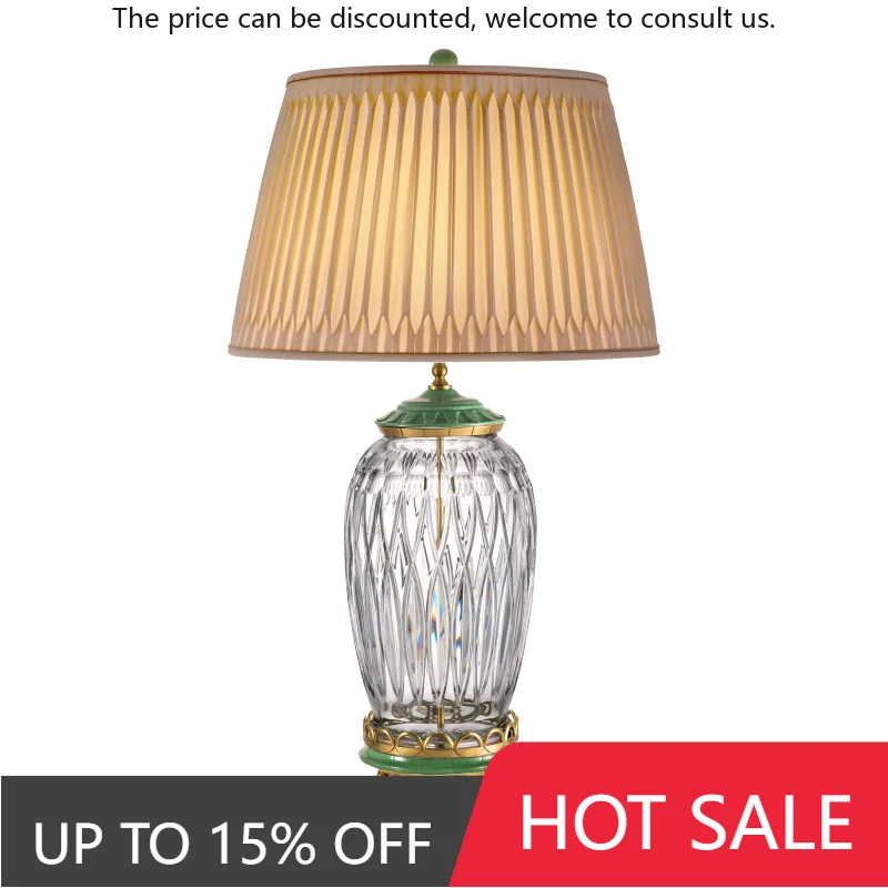 

Blue And White Porcelain Ginger Jar Fabric Table Lamp For Home Accessories
