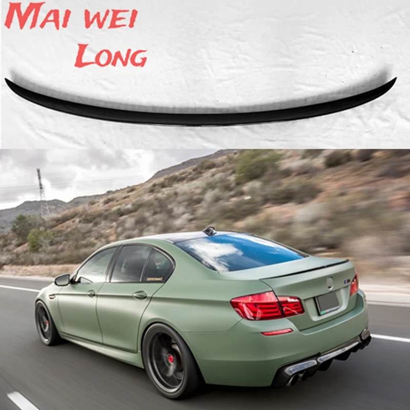 For BMW 5 Series F10 F18 2010--2017 Year Spoiler M5 Style ABS Plastic  Rear Trunk Wing Car Body Kit Accessories