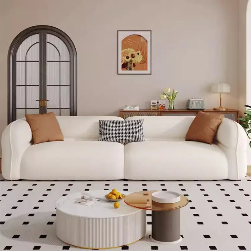 

Love Seat Grande Living Room Sofas Minimalista Dormitory Upholstery Lazy Living Room Modern Simple Divani Soggiorno Furniture