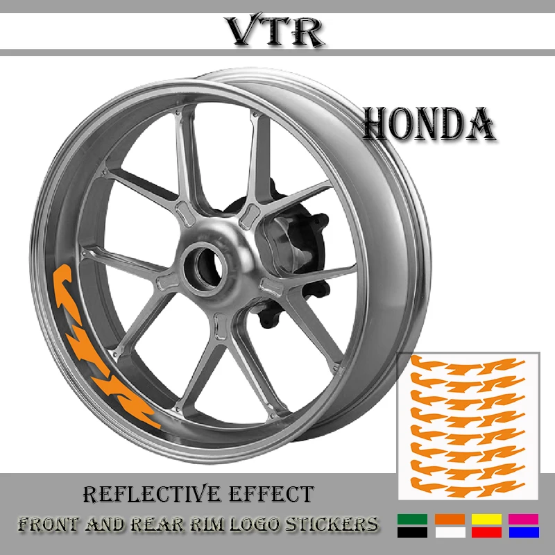 

New Motorcycle Modified Wheel Sticker Waterproof Reflective Wheel Decal Color Wheel Side Strip for HONDA VTR 1000/F SP1 SP2