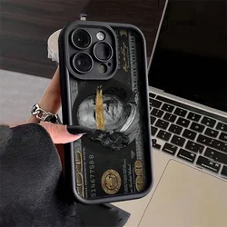 Black Dollar Phone Case for Xiaomi Redmi 13C 12C 14C Redmi Note 14 13 12 Pro Plus 5G 12S 12 11S 11 10 Soft Silicone Cover Funda