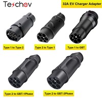 EVSE Adapter Type 1 to Type 2 EV Charger AC DC Convertor Type 2 to Type 1 For  Type2 GBT Electric Vehicle Charging Accessories