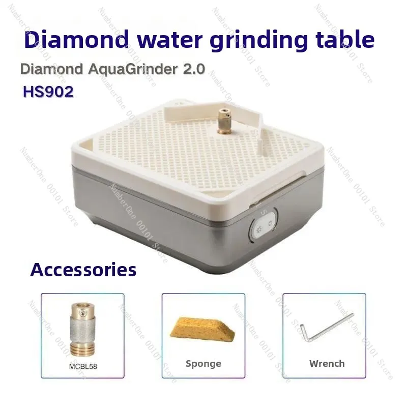 Electric Glass Polishing Machine Single Layer Micro Diamond Water Grinding Table For Ceramic Jade Edging Ins Polisher Tool