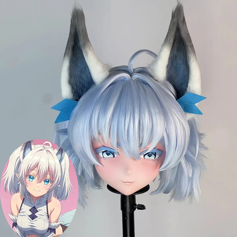 (MEO01) Customize Handmade Full Head Lockable Crossdress Male to Female Japanese Cartoon Anime Game Character Kigurumi Mask