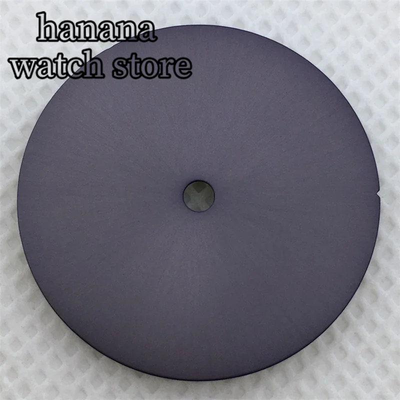 29mm Dateless watch dial Black White purple for NH34 NH35 NH36 ETA2824 PT5000 Miyota 8205/8215/821A Mingzhu DG2813/3804 movement