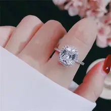 Women bridal wedding CC rings trendy jewelry #4