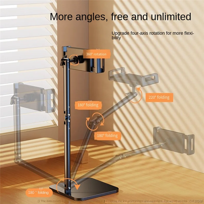 Tablet Stand Adjustable Desk Portable Tablet Smartphone 360° Rotating Tablet Holder Easy To Use