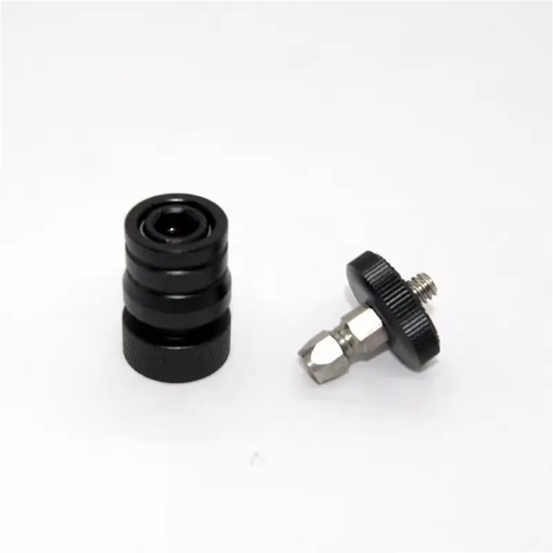 ABJF-2X Mini Quick Release Mic Microphone Boom Mount For Pro Pole Rod Recorder Tripod Camera, 1/4 Fole To 1/4 Male, 1/4-20