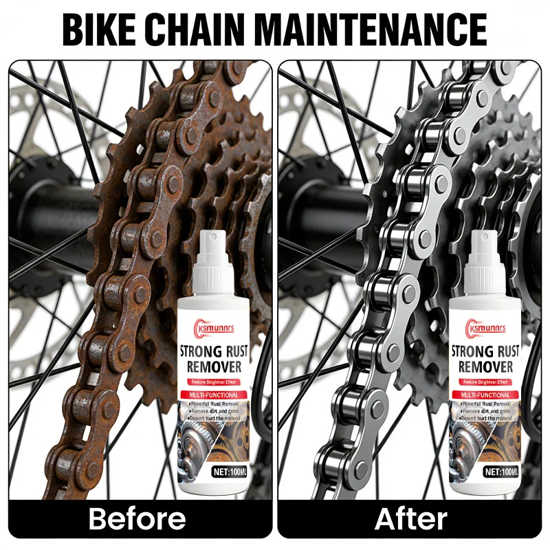 Fasilawei Metal Polish And Rust Remover for Cars Bike Chains Tools - Friction Reducer Metal Protection