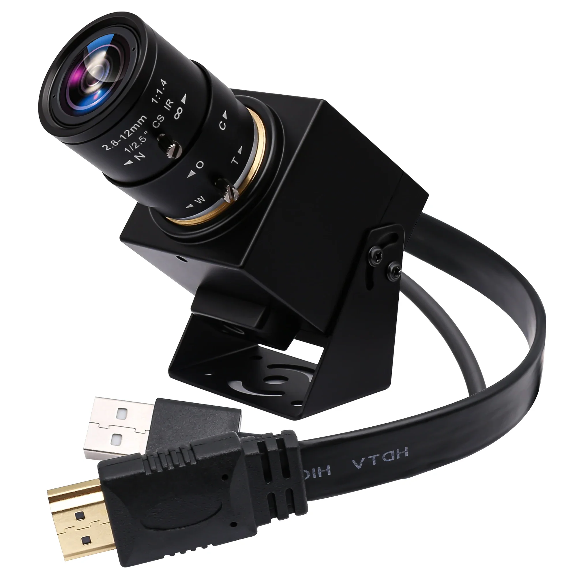 ELP 4K 60fps HD-MI USB3.0 Camera 3840*2160 Manual Zoom CS Lens Video Digital Microscope USB Camera For Repair Soldering