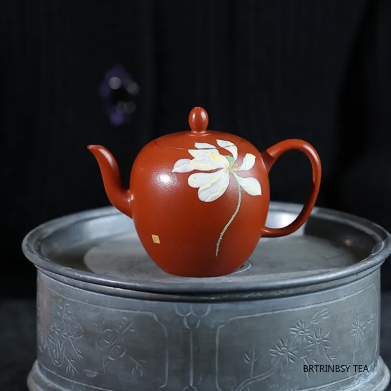 90ml Tradition Yixing Purple Clay Teapot Handmade Small capacity Tea Pot flower Pattern Beauty Kettle Chinese Zisha Teaware