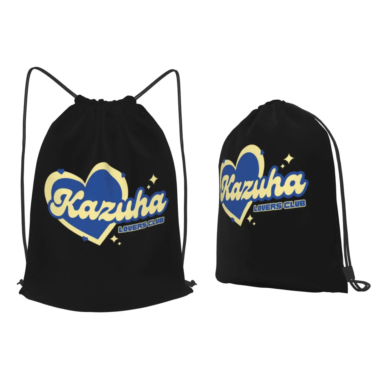 Kazuha Lovers Club Backpacks Fashion Drawstring Bags Sports Bag Book Bags for Man Woman School