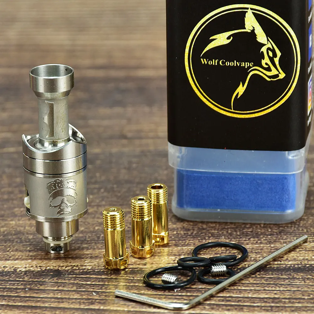 

Wolfcoolvape Monarchy Mobb MV Inverted Skull RBA Bridge for Billet/BB/Boro Tanks - 4 PCS Air Pins (1.0/1.5/2.5/3.5mm)