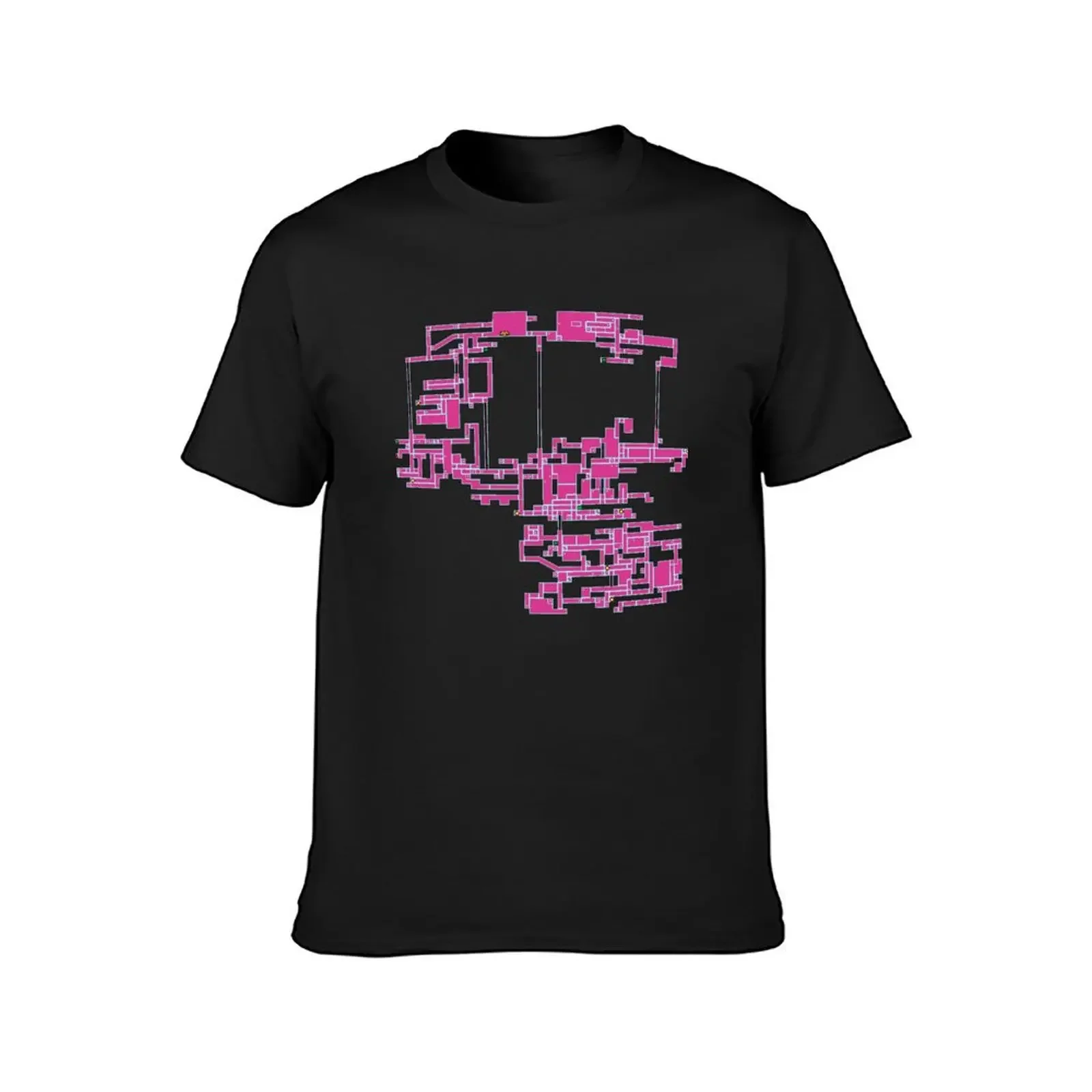 Super Metroid Map of Zebes - Original Graphics T-Shirt graphic tee shirt anime clothes graphics fruit of the loom mens t shirts