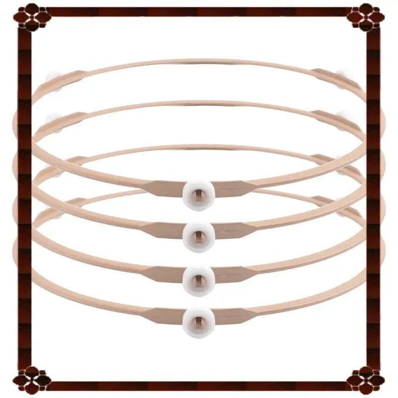 

24-Hour Delivery 4Pack Microwave Roller Ring Microwave Oven Turntable Ring Plate Tray Support Ring For Glass Plate Tray Supporti