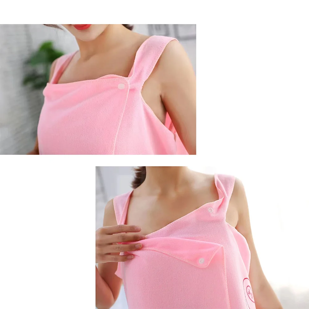 1Pc Women Quick Dry Magic Bathing Towel Spa Bathrobes Wash Clothing Sexy Wearable Microfiber Beach Towels Bathrooms Towel