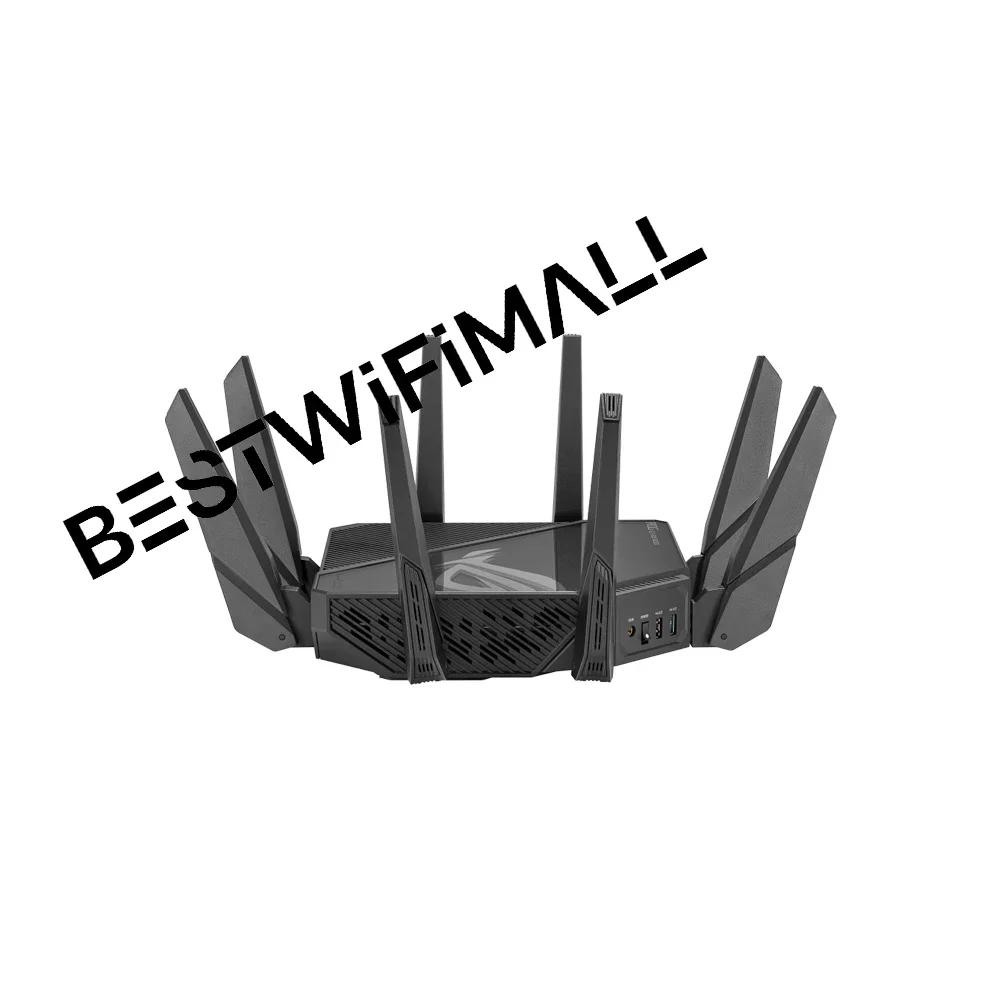 

ASUS GT-AXE16000 ROG Rapture Четырехдиапазонный игровой маршрутизатор Wi-Fi 6E 16000 Мбит/с, 2,4 ГГц, два диапазона 5 ГГц, Wi-Fi 6 ГГц