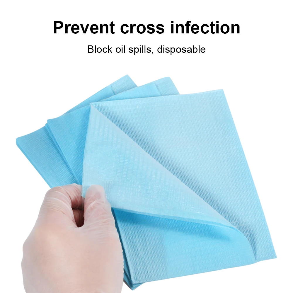 

125 шт. одноразовых водонепроницаемых салфеток для стоматологии, тату-салонов и маникюра, плюшевые бумажные салфетки для стоматологических кресел