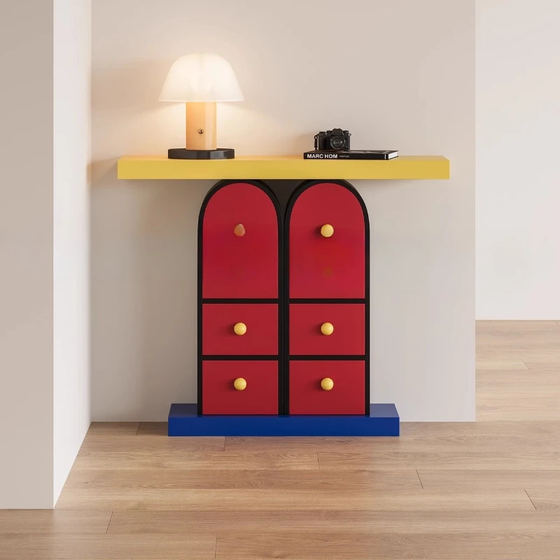 

Living room multifunctional porch cabinet retro locker