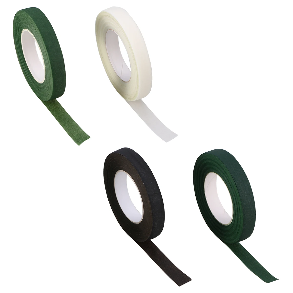 

4 Rolls Floral Tape Green for Arrangement Wedding Bouquet Gift Wrapping Flower Pens School Project DIY Scrapbooking Foam Wreath