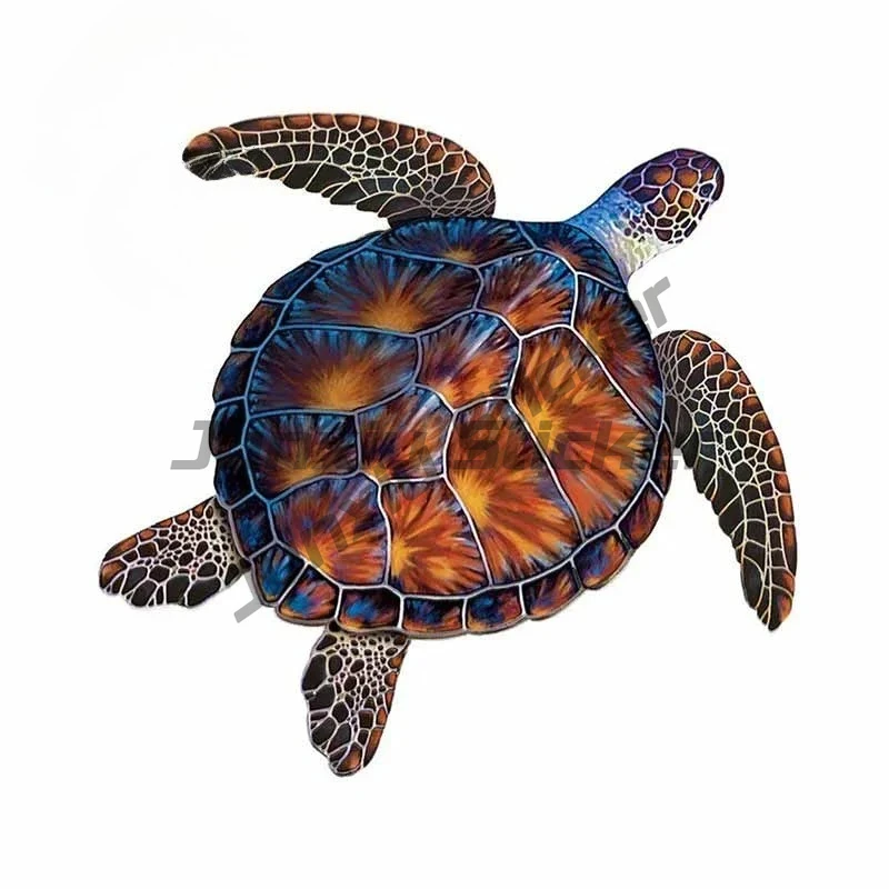 

For Mosaic Turtle Cartoon Car Stickers Vinyl Material Decal Refrigerator Waterproof Decoration