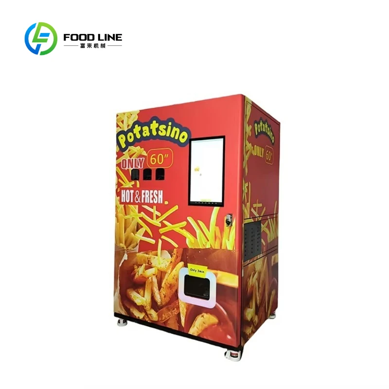 Touch Screen Electric Vandal-Proof Coin-Operated WiFi Smart Automatic French Fries Vending Machine
