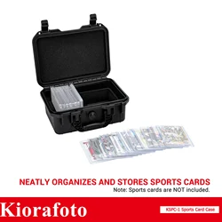 Sports Card Case IP67 Waterproof Toploader Storage Box Holds 100+ 3