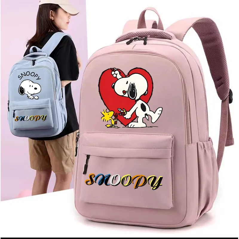 Snoopys Backpack Ladies Travel Knapsacks Student Teenager School Bag Women Laptop Rucksack Cute Cartoon Anime Mochila Kids Gift