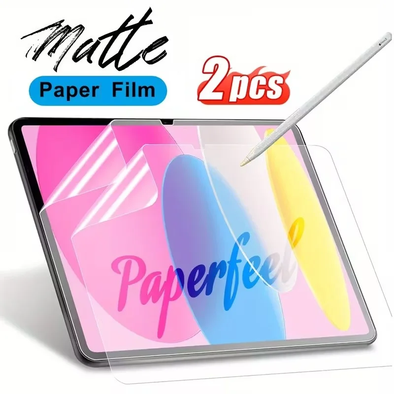 2 STUKS Papiergevoel Film Voor Ipad 10 10e Pro 13 M4 M5 12.9 2025 Screen Protector Ipad Air 11 5 4 M3 M2 A16 9e Generatie Mini 6 7 - afbeelding 2