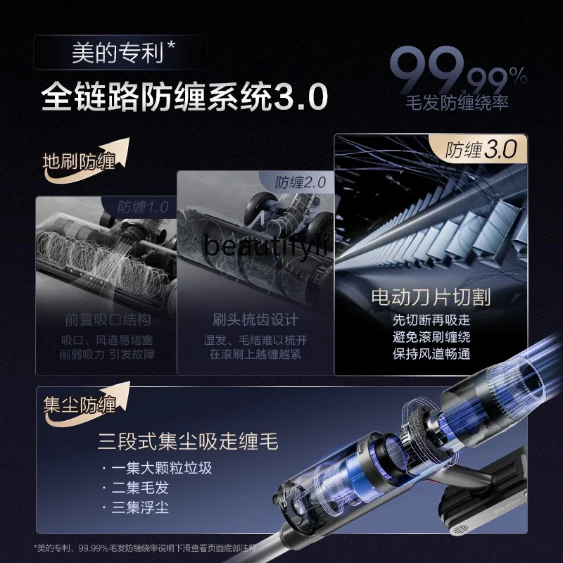 Q9 Station green light vacuum cleaner household wireless automatic dust collection