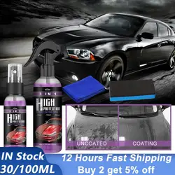 3 In 1 Quick Coating Spray High Protection Car Coating 100ML Car Wash Quick Car Coating Spray Easily Repair Paint Polish