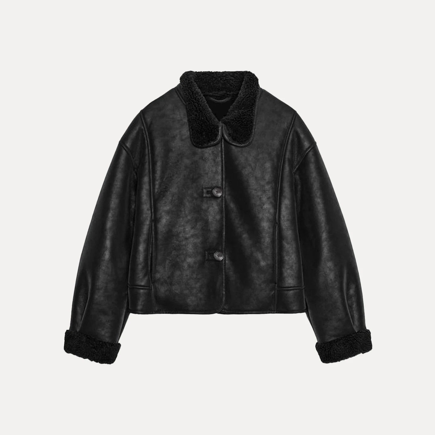 Z Women's Double-Sided Casual Faionable Jaet 2025 New Sle Versatile Outerwear Long Sve Button Closure Coat