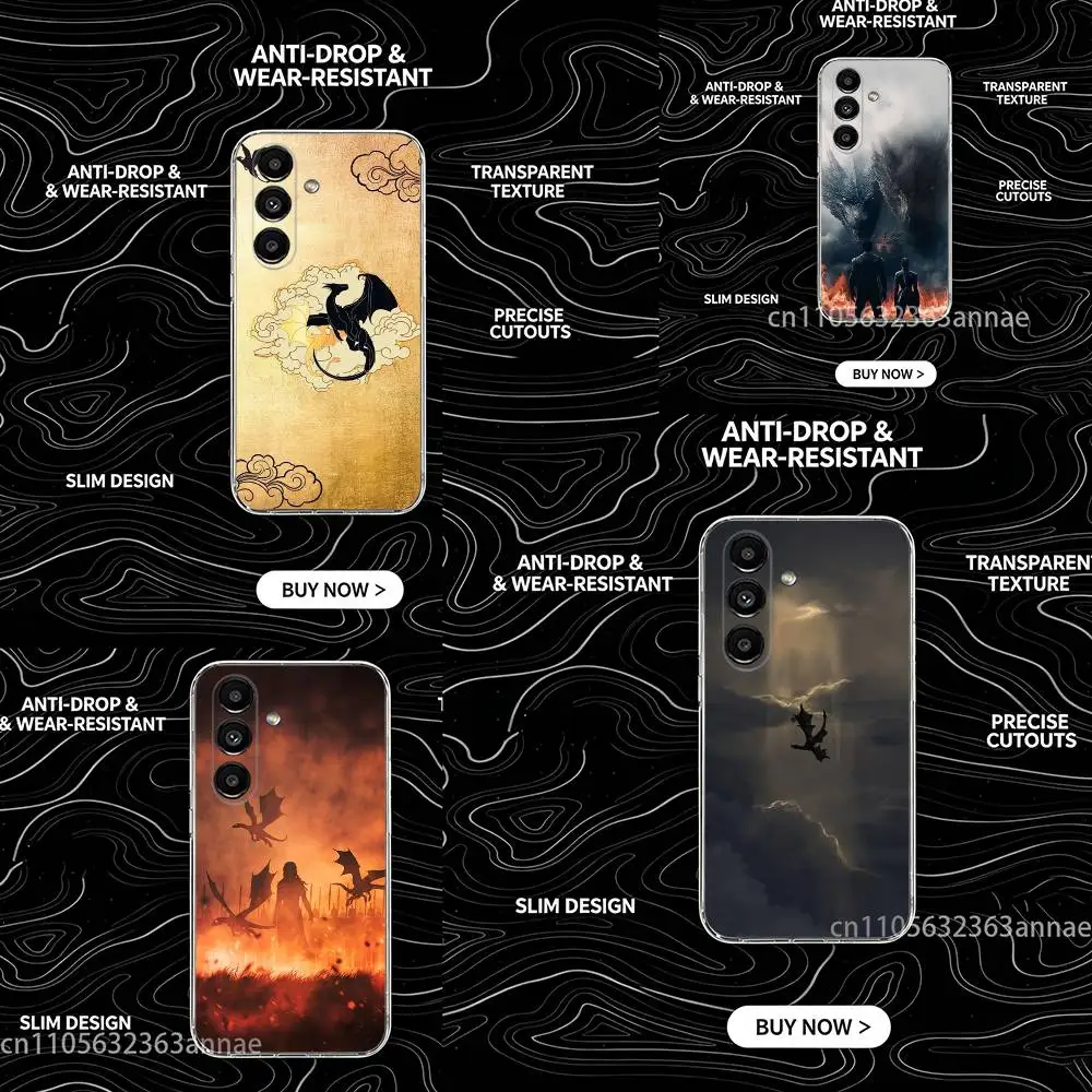 Capa de telefone F-Fourth W-Wing Dragon para Samsung Galaxy A13,21s,22,31,32,52,53,71,80,A91, capa transparente macia