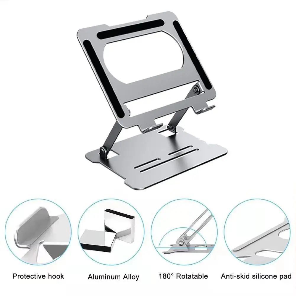 Laptop Convenient Foldable Multi-function Cooling Laptop Tablet Alloy Stand Laptop Convenient Stand Convenient Adjustable