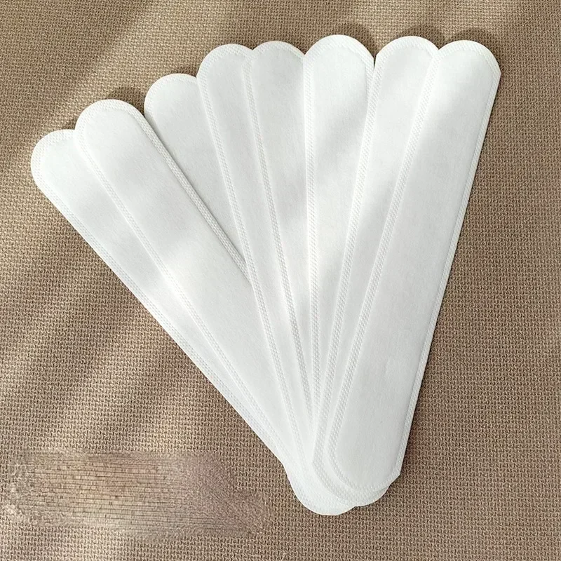 10/20Pcs Cotton Sweat-absorbing Liner Pads Hat Anti-dirt Sports Belt Cap Rim Size Reducer Sticker Neckline Invisible White Tape