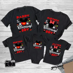 New Disney Birthday Boy Shirts Funny Family Matching Daddy Mommy Brother Sister Birthday Boy Tshirts First Diseny Trip Outfits