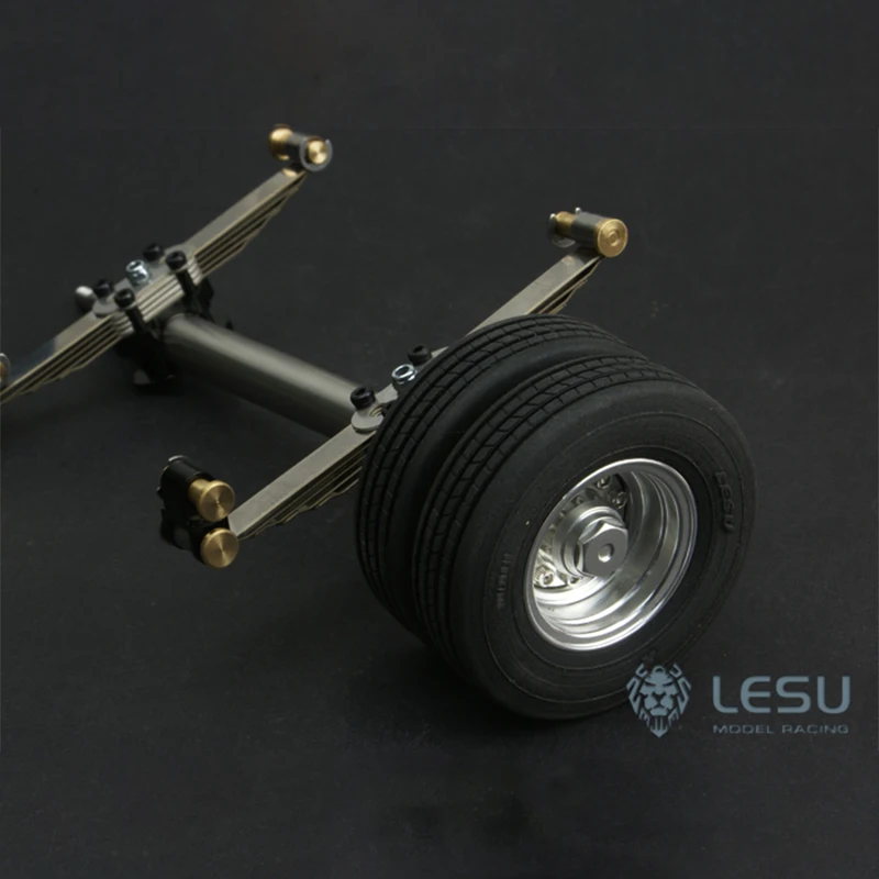 LESU X-8014-A 1/14 RC truck engineering trailer small wheel suspension (including axle) Tamiya trailer container DIY modificatio