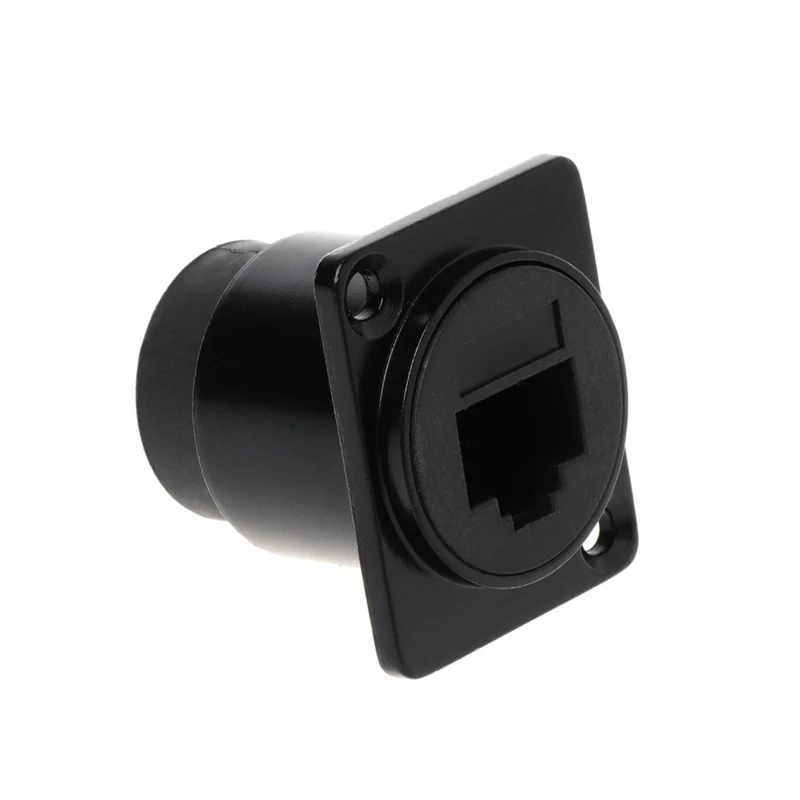 D-Type RJ45 Coupler, Shielded RJ45 Panel Mount Connector, CAT6 Female to Female LAN Network Bulkhead Pass Through Socket