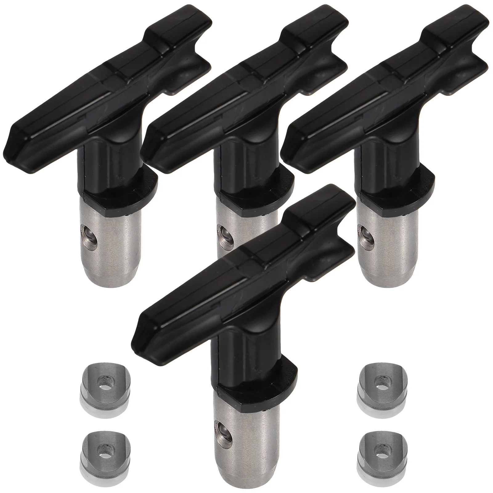 

4Pcs Airless Sprayer Nozzle Durable Tungsten Steel Easy Install Use Residential Commercial Building Decoration Tips