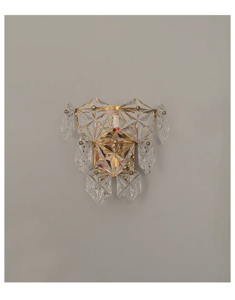 

Classic Copper Wall Sconce Modern Glass Bedroom Lamp Living Room Bedside Lighting Home Decor Wand Lamp
