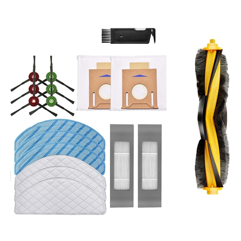 สําหรับ Ecovacs Deebot T8 T8 MAX หุ่นยนต์เครื่องดูดฝุ่น HEPA FILTER หลักแปรงด้านข้าง Mop ฝุ่นเปลี่ยนกระเป๋า