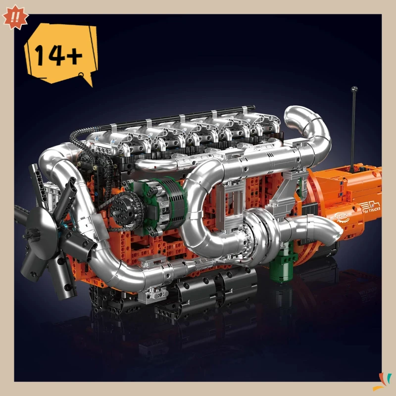 Mould King – jouets de moteur technique, camion motorisé, bloc de construction de Transmission, brique, cadeau de noël pour enfants