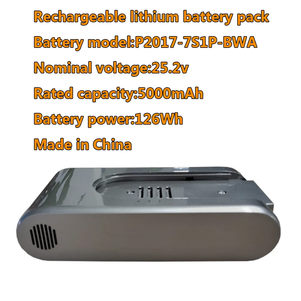 NEW 25.2V 5000mAh Vacuum Cleaner Battery for Xiaomi Dreame R10pro T10 V12S V16S T20 Vacuum Cleaner Replacement Lithium Battery
