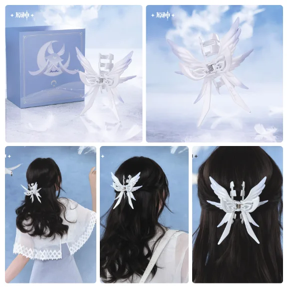 Game Official Cosplay Genshin Impact Columbina Theme Impression Series Hair Claw Clip Figures Gift Body Dress Up Birthday Gift view 3