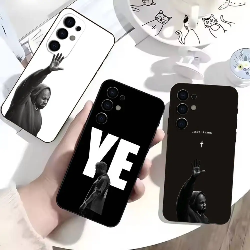 Pop Rap Artist K-Kanye West  Phone Case For Samsung Soft Black S25,S24,S22,S21,S23,S30,Ultra,S20,Plus