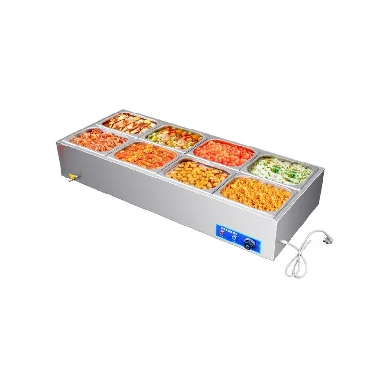 Fast food insulation table Commercial heating Desktop stainless steel automatic insulation Sales dining table Insulation dining