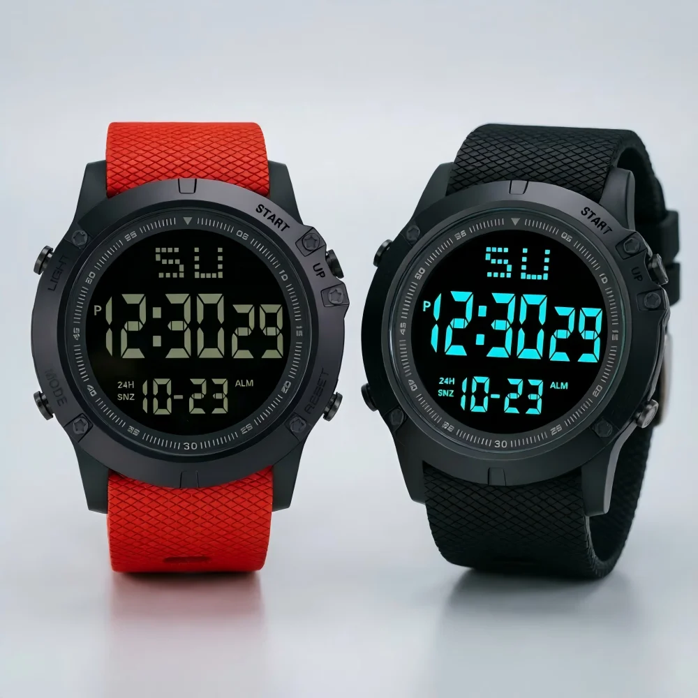 

Sport Men's Watch Multifunction Alarm-clock Waterproof Luminous LED Digital Watches Electronic Wristwatch for man Kids Student