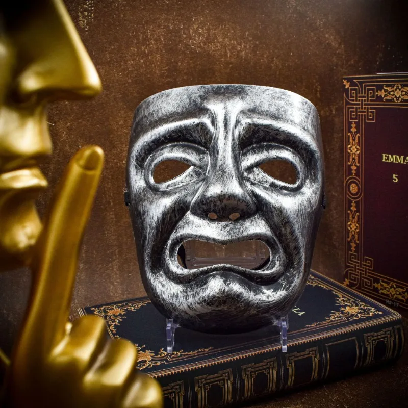 Halloween Party Maske Lustige Schmerzen Gesicht Emoji Maske Erwachsene Antike Show Ball Party Mascara Gruselige Maske Cosplay Requisiten