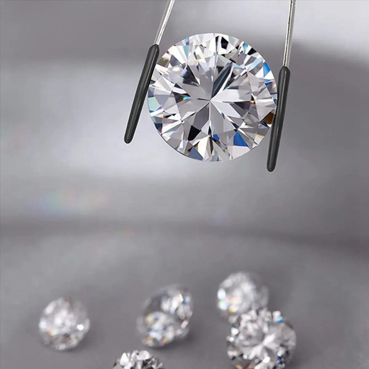 

6 Pcs Rubber Tipped Tweezers, 6Inch Straight Flat Tweezers & 6Inch Bent Tip Tweezers & 4.7Inch Point